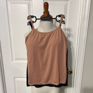 Vince Camuto Brown and Black Camisole Tank Tops